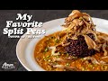 Easy Spicy Split Peas (Instant Pot Recipe) with Black Pearl Rice and Caramelized Oyster Mushrooms