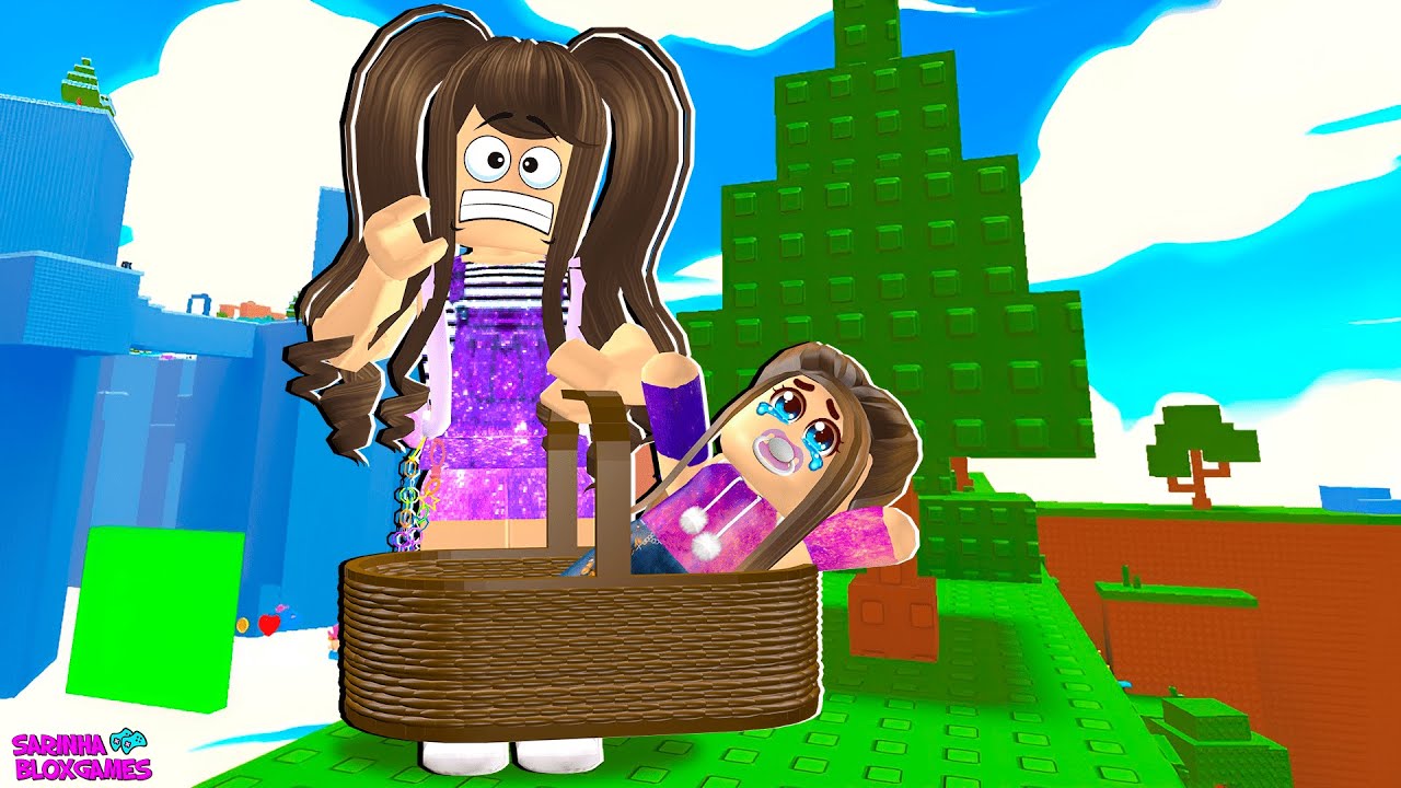 CARREGUEI MINHA MÃE BEBÊ PARA PASSAR!! ROBLOX