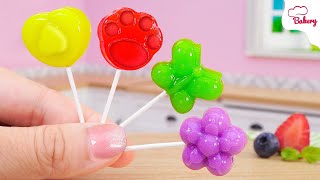 [Mini Cake ]  Adorable Fruit Lollipops Everyone Will Love | Mini Bakery