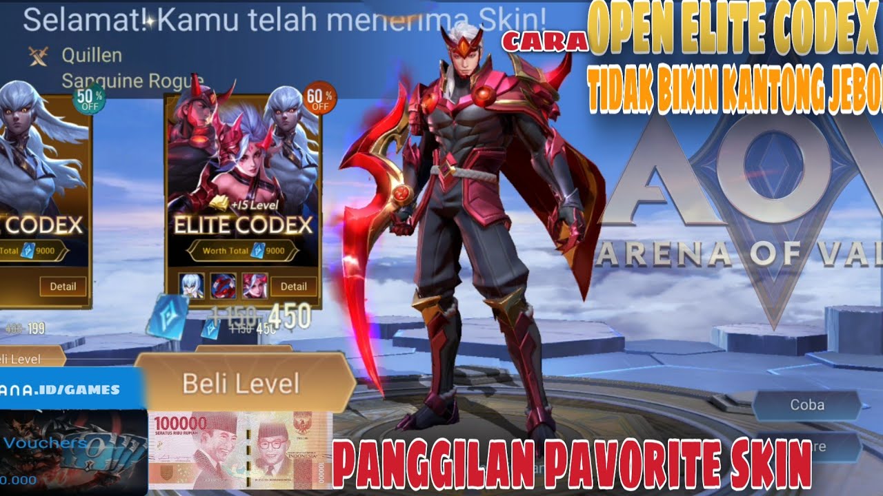 CARA OPEN ELITE CODEX AOV TIDAK BIKIN KANTONG JEBOL TIPS AND TRICK