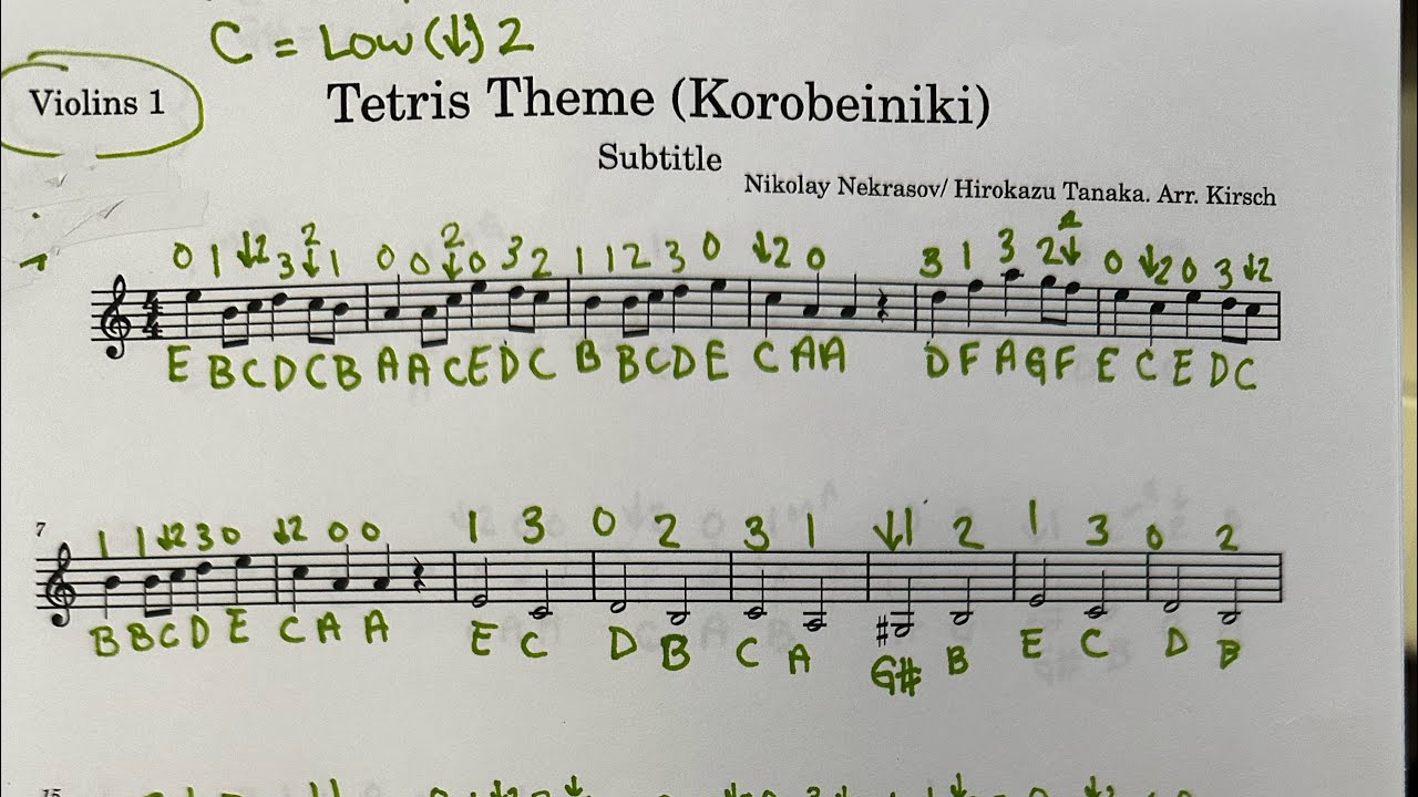 Tetris Violin 1 WALKthrough