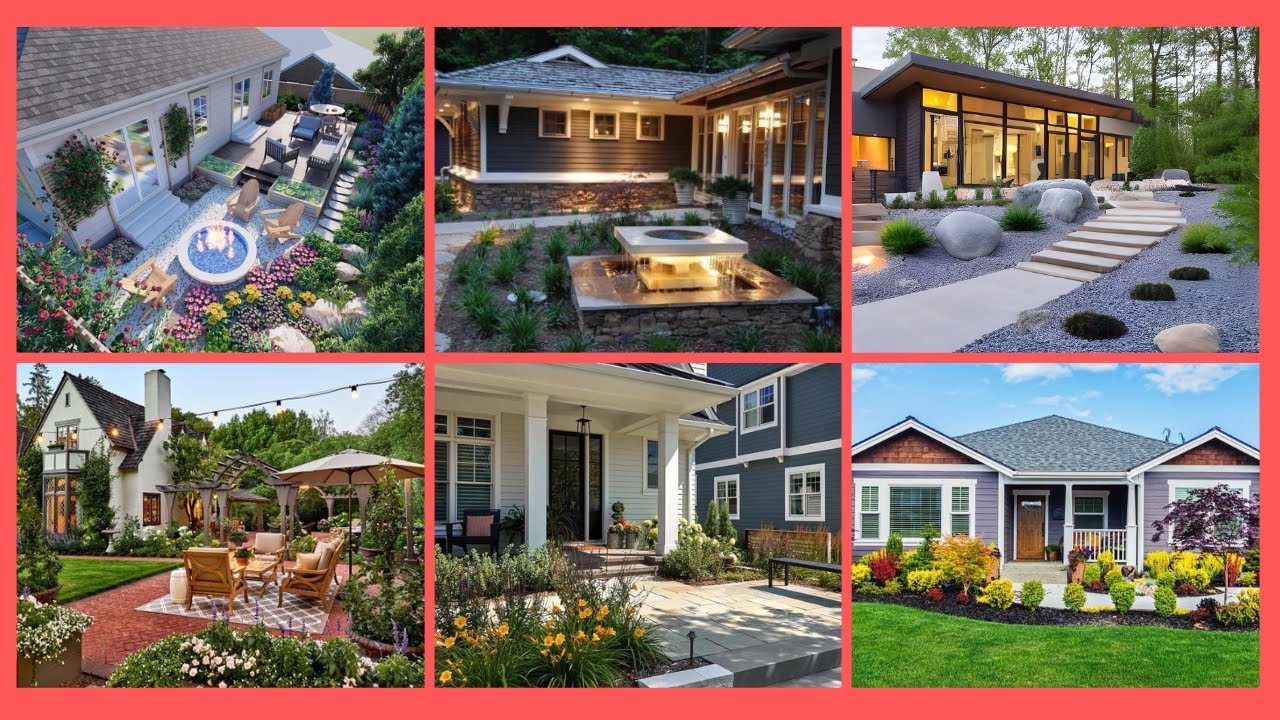 110 Home Garden Landscaping Ideas 2024 Backyard Patio Design| Front ...
