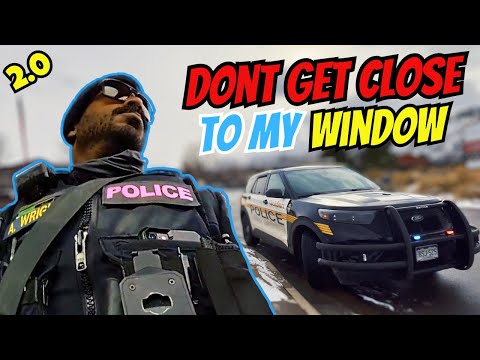 Lawless Cop Stalks a Volvo! ID REFUSAL!!!