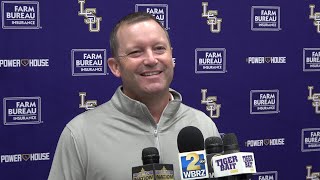 LSU Jay Johnson previews home baseball series vs. No. 1 Texas A&M