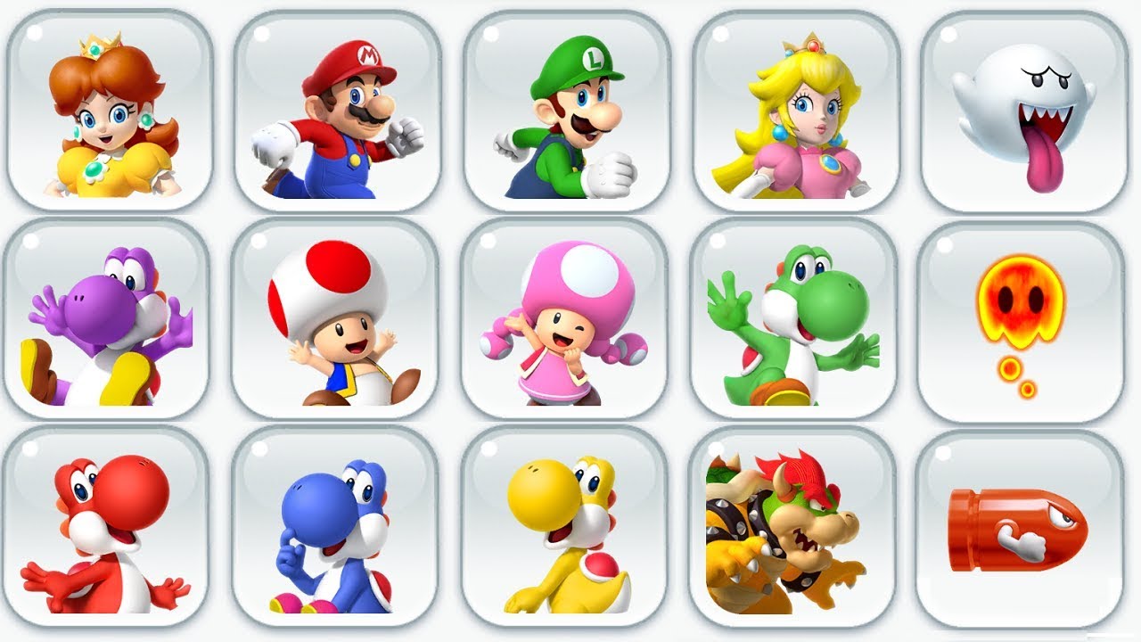 mario run  2022 New  Super Mario Run - All Characters