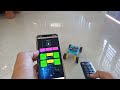 Testing RC car controlled by IR remote + Bluetooth using mobile phone.