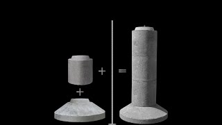 EZ-TUBE Precast Concrete Modular Footing