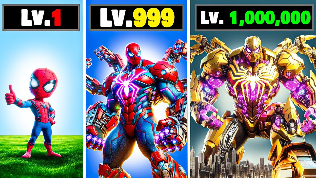 Уровень 1–1 000 000 ЧЕЛОВЕК-ПАУК в GTA 5