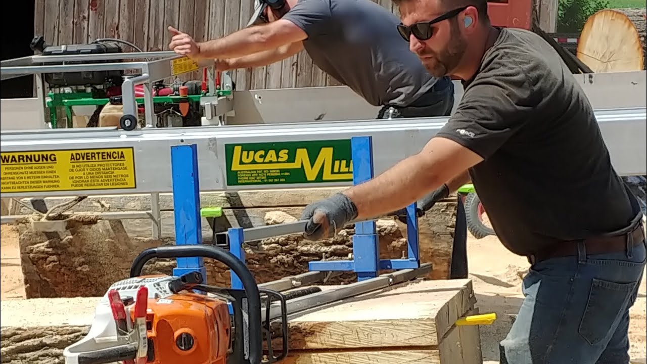 Lucas Mill vs. Chainsaw Mill-Drag Race
