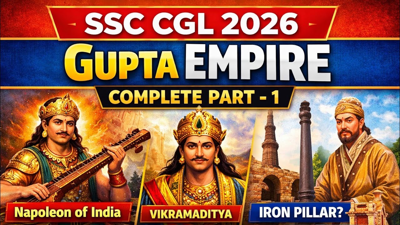 Gupta Empire Complete for SSC CGL 2026 | Gupta Samrajya One Shot | Golden Age of India | Repeated