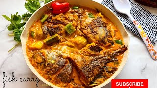 Jinsi ya Kupika Mchuzi Mtamu wa Samaki|Fish Curry with English Subtitles |Kiazi Kimoja Mchuzi Mzito