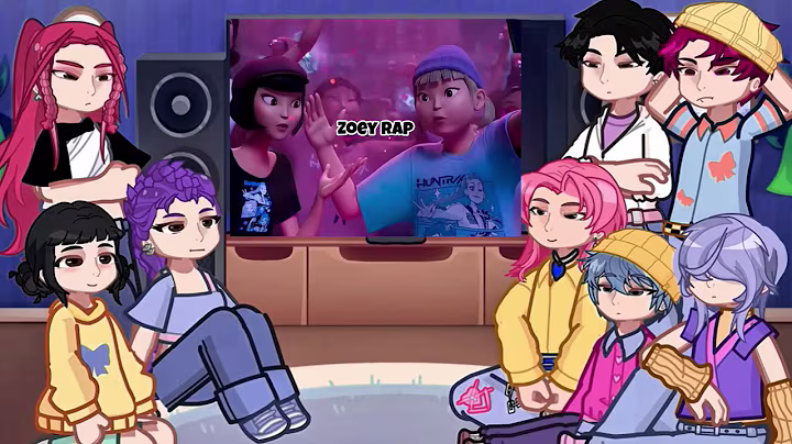 KPop Demon Hunters React To Themselves / TikToks + Memes / Huntrix & Saja Boys / Gacha React