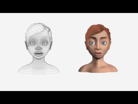 Girl Head Mesh: Rotation Table