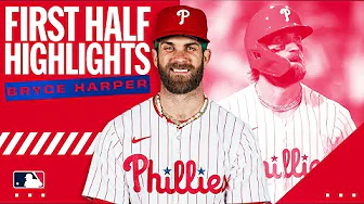 Bryce Harper won NL Player of the Month TWICE in the first half of the 2024 season! thumbnail