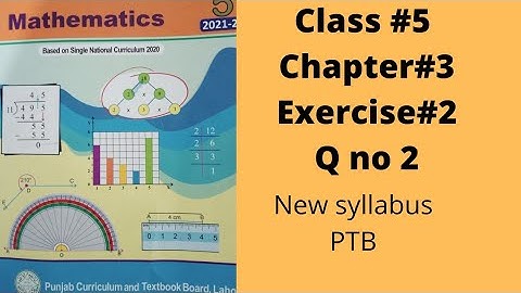 Class 5, Unit no 3, Fractions, Exercise no 2, Q no 2, PTB, Single National Curriculum, New syllabus.