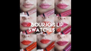 Bourjois Rouge #VelvetTheLipstick 12 Lipstick Swatches | JUST SARAH XOXO