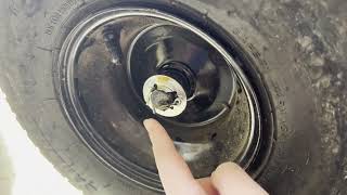 How to replace a Craftsman T100 s wheel