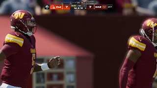 Madden NFL 24 - Cleveland Browns vs Washington Commanders Week 5 (Madden 25 Roster) Part 1