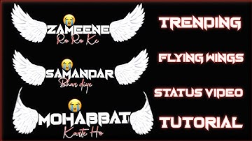How To Make Flying Text with Wings Status|| Status Video Kaise Banaye||By AlightMotion🔥KgrdCreation