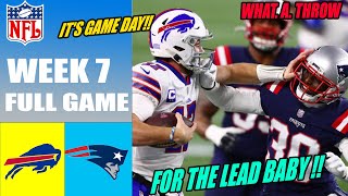 Buffalo Bills vs New England Patriots FULL GAME WEEK 7 | NFL Highlights TODAY 2023