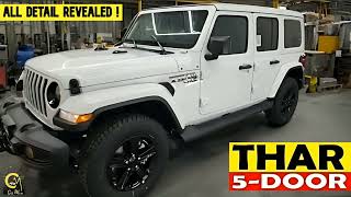 New Mahindra Thar 5 Door 2024 Fully Revealed | 19 inch Alloys, Bigger Screen, Sunroof