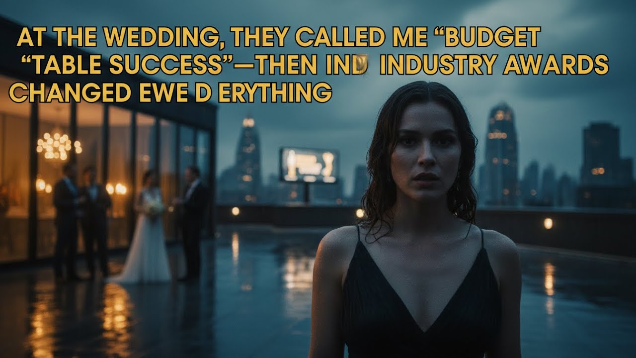 AT THE WEDDING, THEY CALLED ME ‘BUDGET TABLE SUCCESS’—THEN INDUSTRY AWARDS CHANGED EVERYTHING
