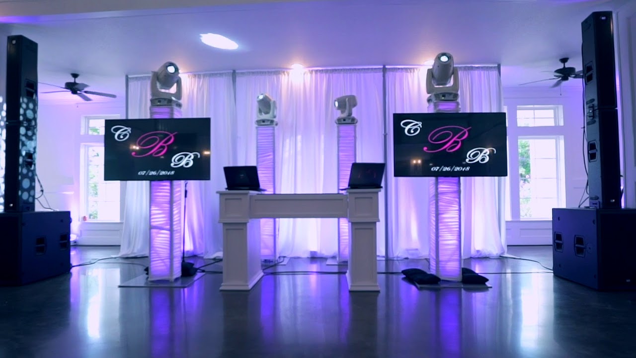 All White DJ setup, White DJ Booth (Dallas Wedding DJ) YouTube