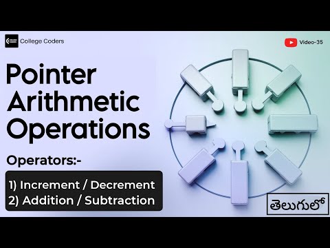Pointers Arithmetic Operations in C | Telugu | Increment | Decrement | Addition | Subtraction