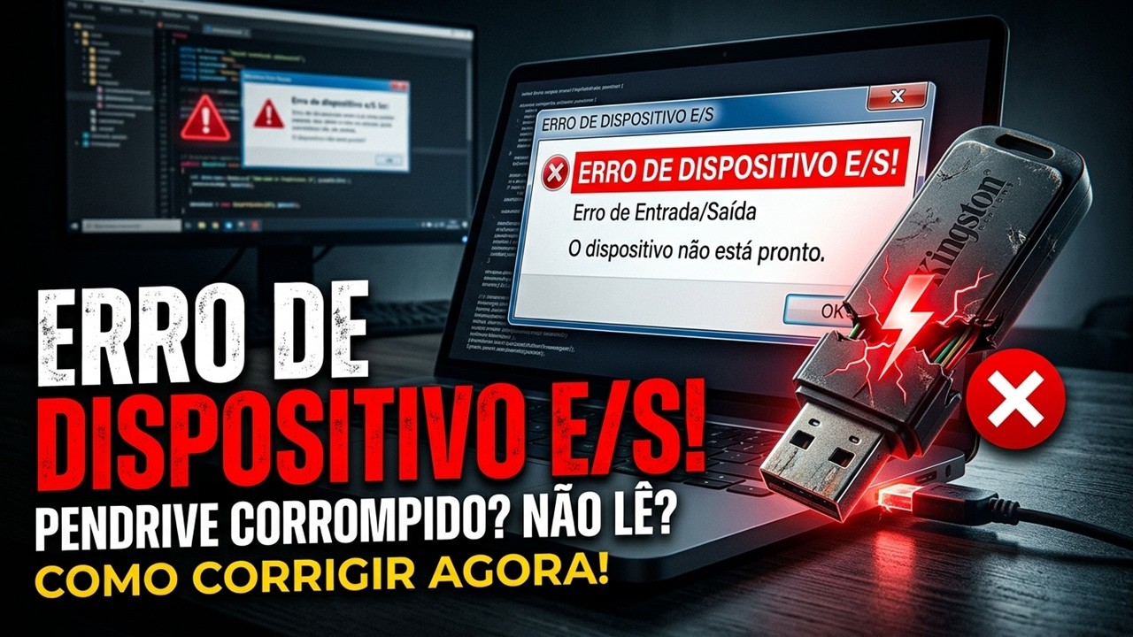 Como Corrigir Erro Dispositivo E/S Em Pendrive e Cartão de Memória e ...