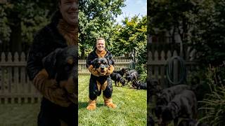 Tiny Dwarf Pranks REAL Rottweilers in HYPER-REALISTIC Costume… CHAOS! #rottweiler