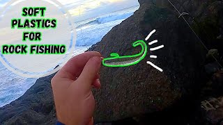 ROCK FISHING WITH SOFT PLASTIC!! screenshot 4
