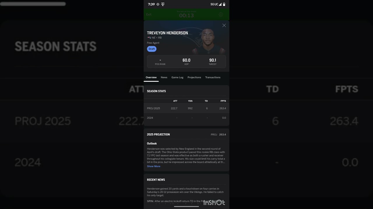 2025 ESPN Fantasy League Live Draft. 