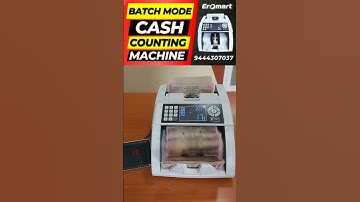 Cash Counting Machine  How to use Batch Mode in Cash Counting Machine in Nagapattinam #shorts