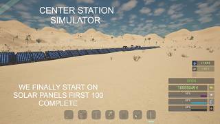Solar Project Begins! First 100 Panels COMPLETE Center Station Simulator Solar Project Is MASSIVE