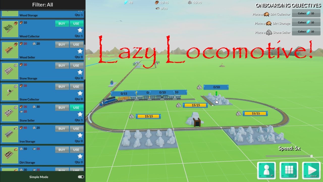 Lazy Locomotive Idle Title
