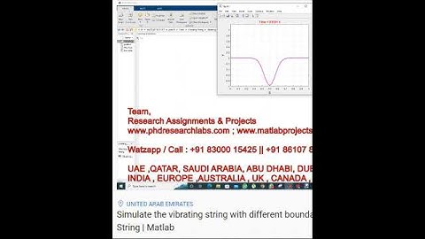 Simulate the vibrating string with different boundary condition | Vibrating String | Matlab