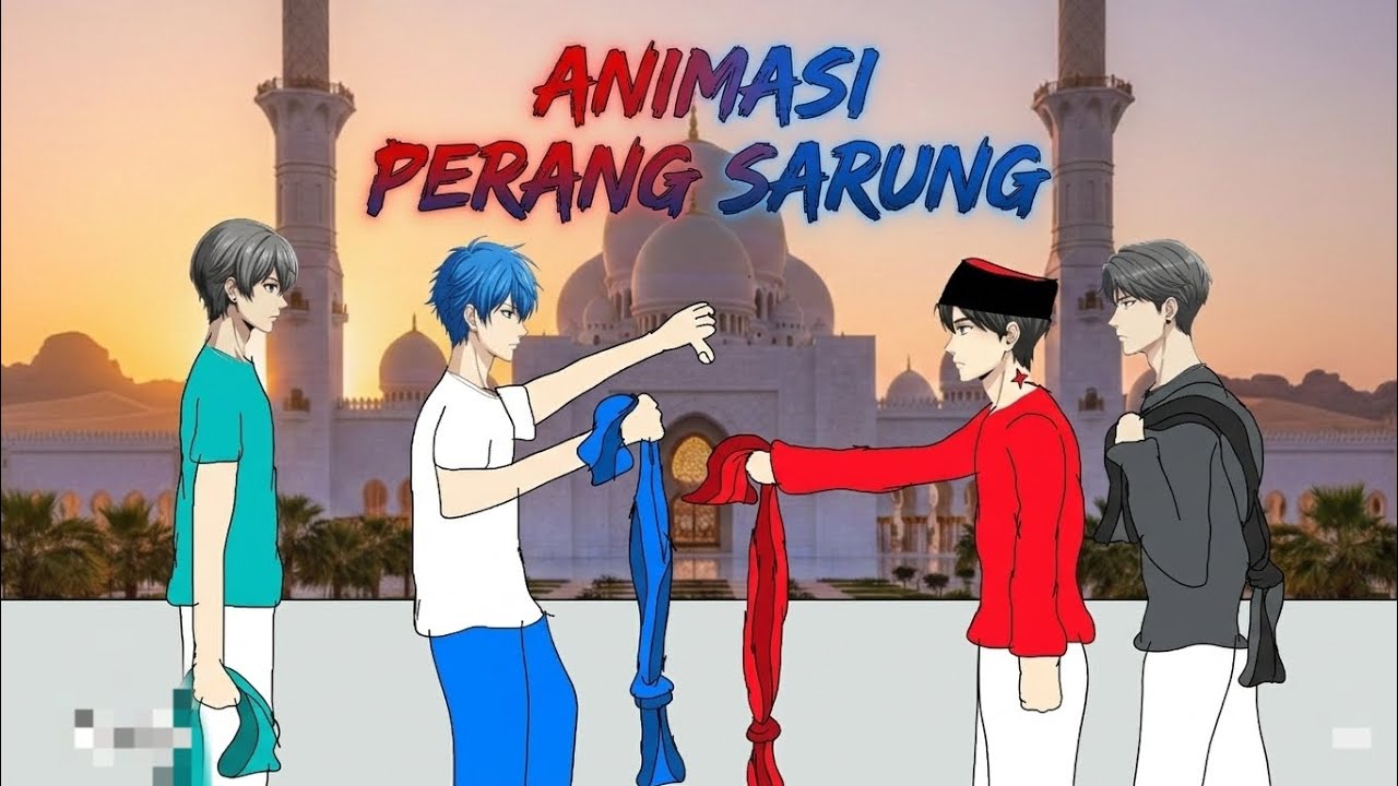 animasi tawuran anto (perang sarung ) #fyp 