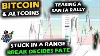 Range Maturing as Bitcoin, Altcoin Market and XRP Have Skeptical Hope for a Santa Rally to End 2025