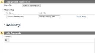 Submitting Assignments in Blackboard