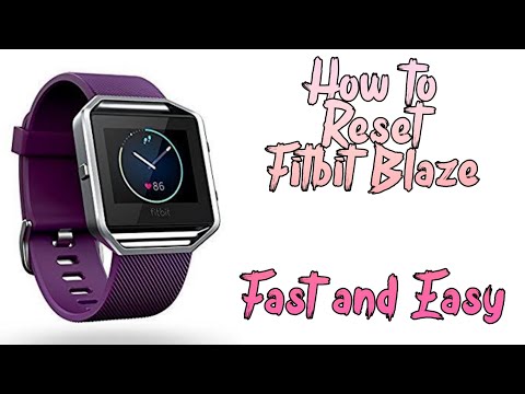 how to reset my fitbit blaze