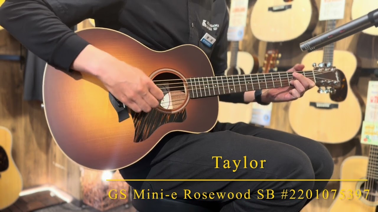 新品〕Taylor GS Mini-e Rosewood SB #2201075397【小ぶりながら力強く