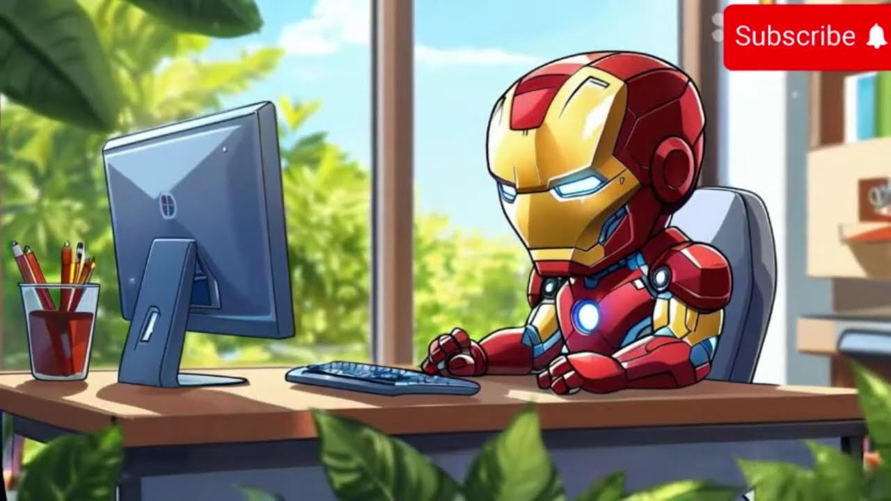 Study Session Iron Man 📚 Beat Music For Study / Focus / Work to 📚 Lofi  Hip Hop Marvel