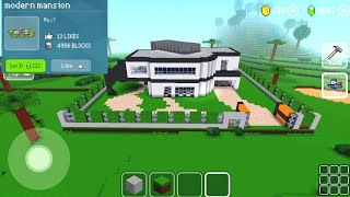 Modern House #10 - Block Craft 3d: Building Simulator Games for Free screenshot 2