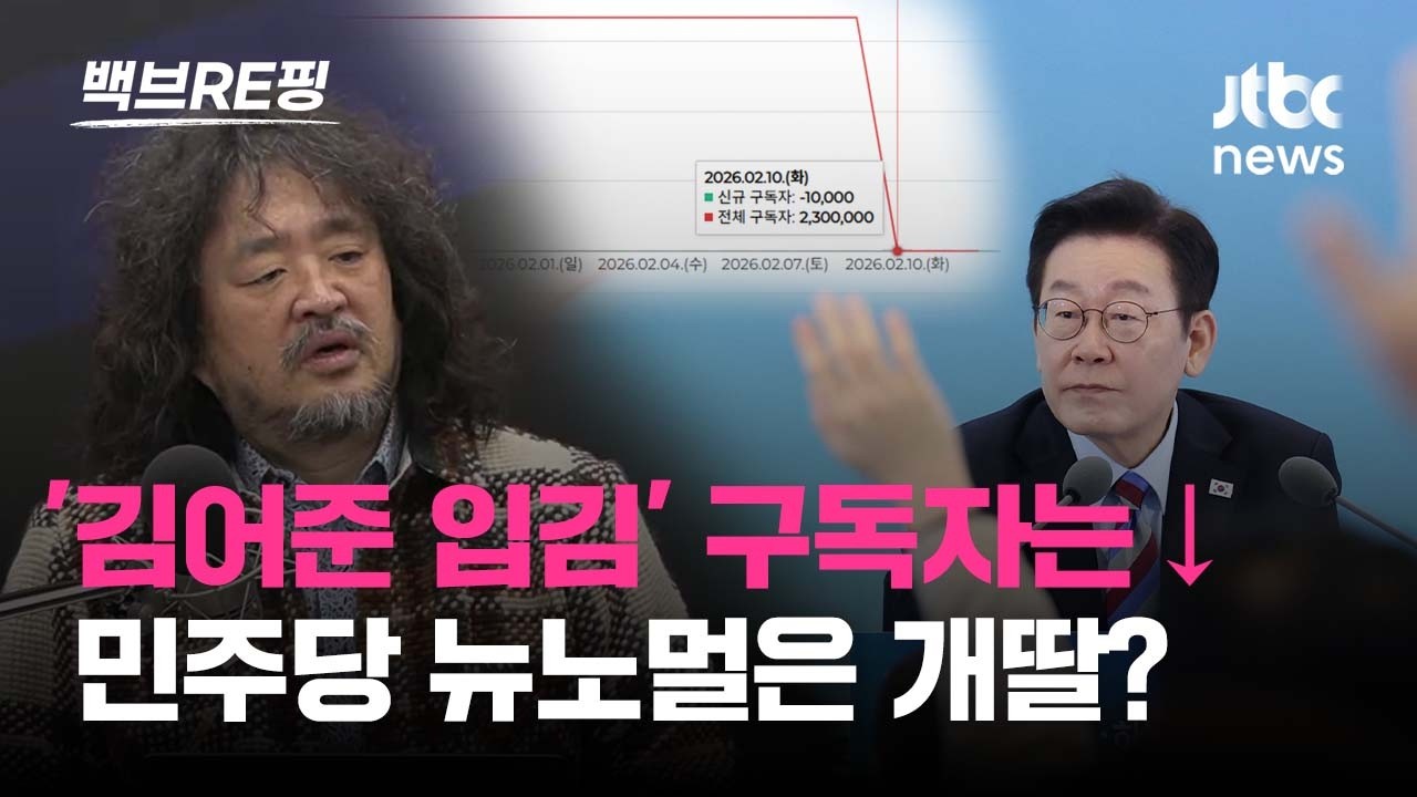 김어준 '입김'에도 흔들리지 않는 개딸…'뉴스공장' 구독자 뚝↓ 지나친 개입에 역풍?｜백브RE핑