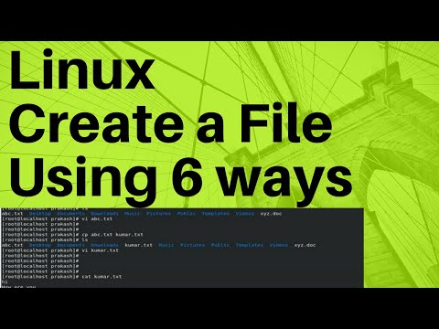 Create a File using 6 different ways in Linux | Echo,printf,Text editor vim,vi and nano 2020