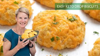 Super EASY and CHEESY Keto Biscuits!