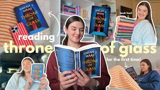 reading throne of glass for the first time ever 🏰🧚🏻‍♀️⚔️ *no-spoilers reading vlog*