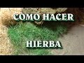 COMO HACER MUSGO, HIERBA, PAJA PARA EL BELEN - MOSS, GRASS, STRAW FOR BELEN