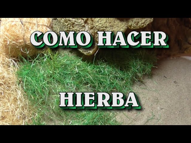 COMO HACER MUSGO, HIERBA, PAJA PARA EL BELEN - MOSS, GRASS, STRAW