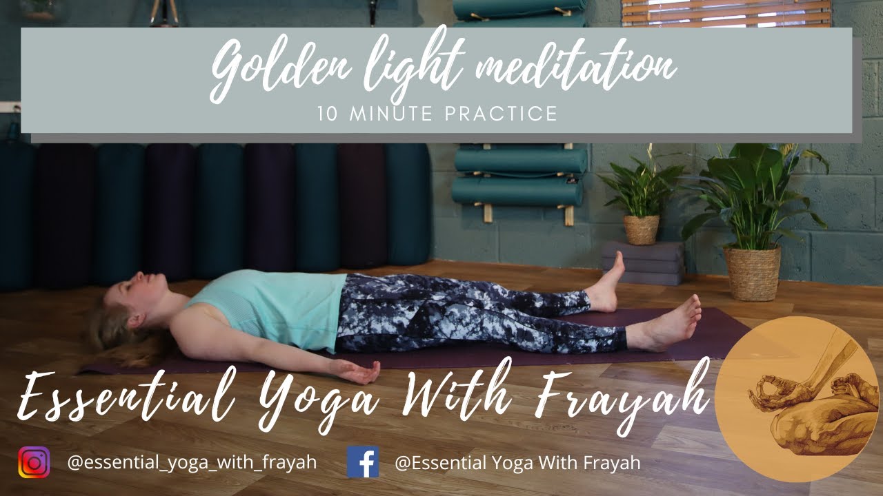 GOLDEN LIGHT MEDITATION // 10 min meditation to bring peace and harmony ...